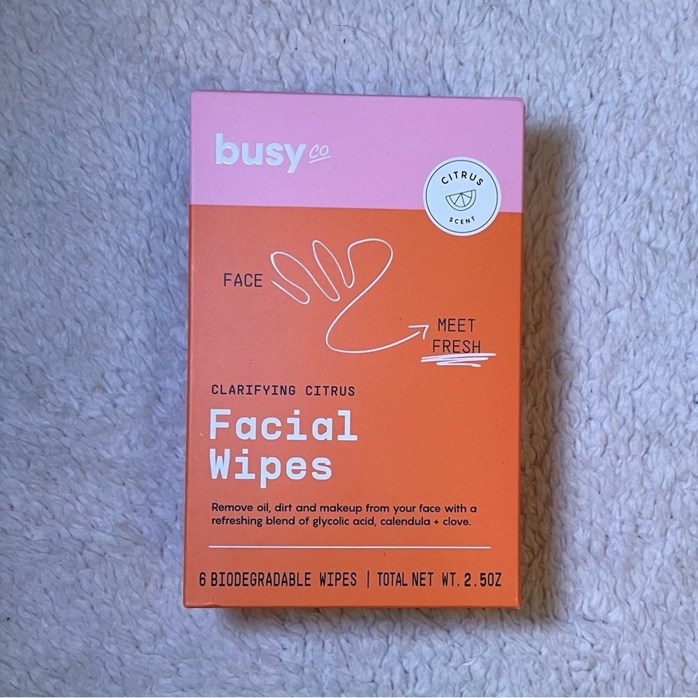 Busy Orange Makeup Remover Wipes Skincare - Picture 2 of 3